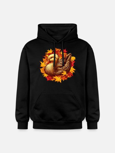Bunte Herbstente - Gildan Unisex Softstyle® Midweight Hoodie - Schwarz