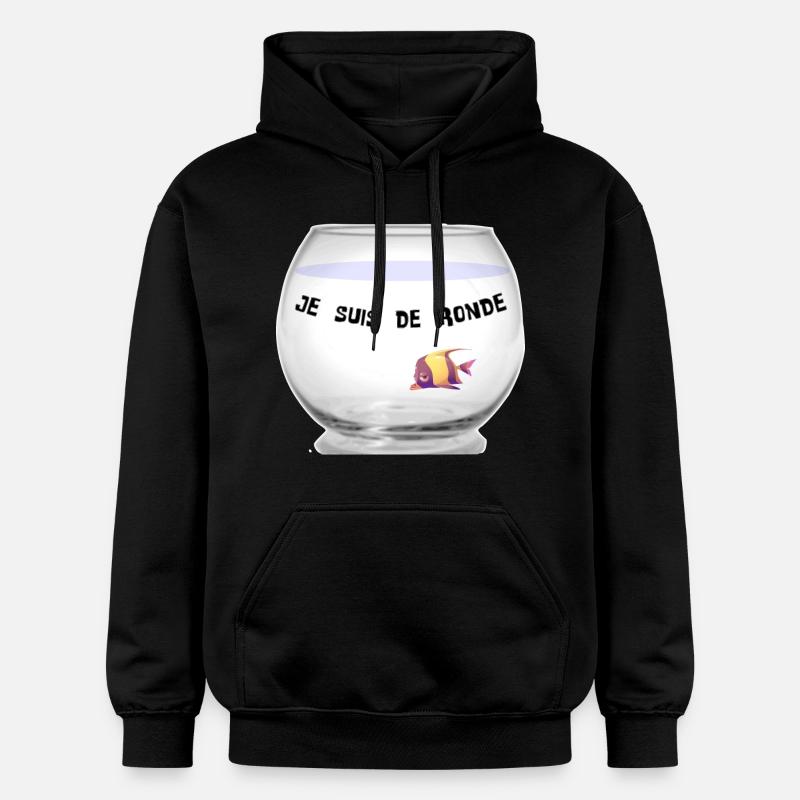 Poisson - Sweat à capuche Softstyle® Gildan Unisexe - noir