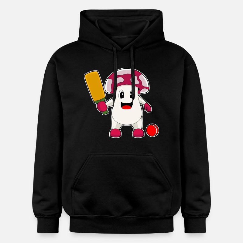 Champignon Cricket Cricket Bat - Sweat à capuche Softstyle® Gildan Unisexe - noir