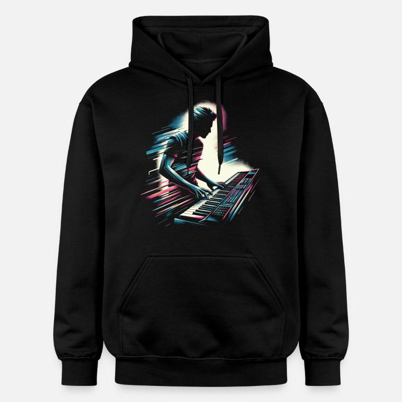 Claviériste - Sweat à capuche Softstyle® Gildan Unisexe - noir