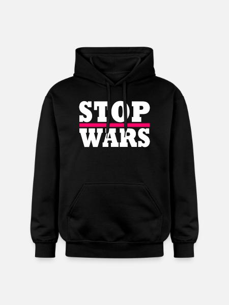 Stop wars - Gildan Unisex Softstyle® Midweight Hoodie - black