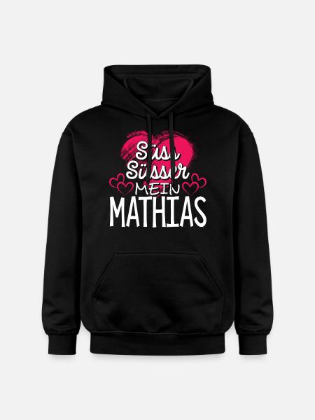 MATHIAS - süss - Gildan Unisex Softstyle® Midweight Hoodie - Schwarz