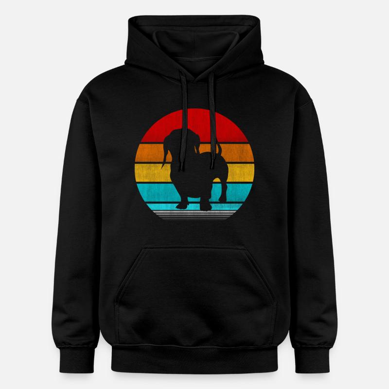 teckel - Sweat à capuche Softstyle® Gildan Unisexe - noir