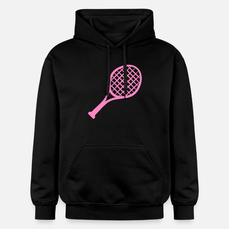 Raquette de tennis rose - Sweat à capuche Softstyle® Gildan Unisexe - noir