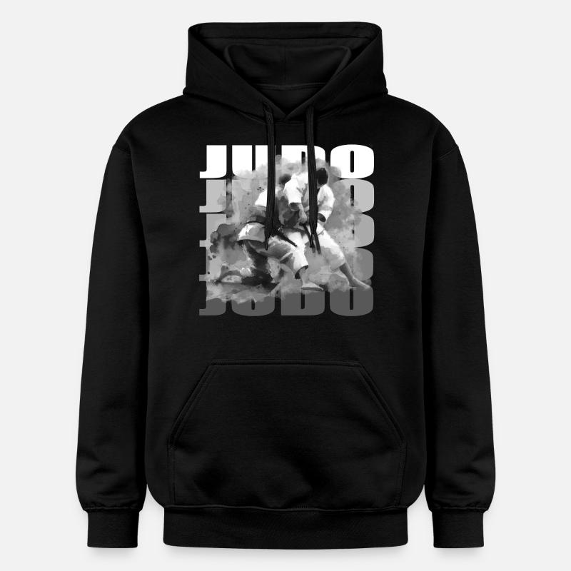 Judo - Sweat à capuche Softstyle® Gildan Unisexe - noir