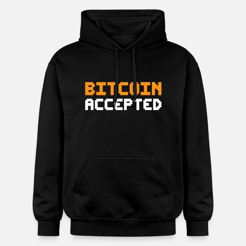 Bitcoin accepté - Sweat à capuche Softstyle® Gildan Unisexe - noir