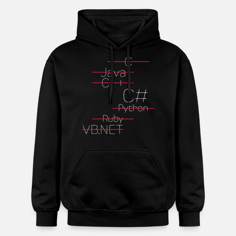 C # - C-Sharp / C Sharp - Sweat à capuche Softstyle® Gildan Unisexe - noir