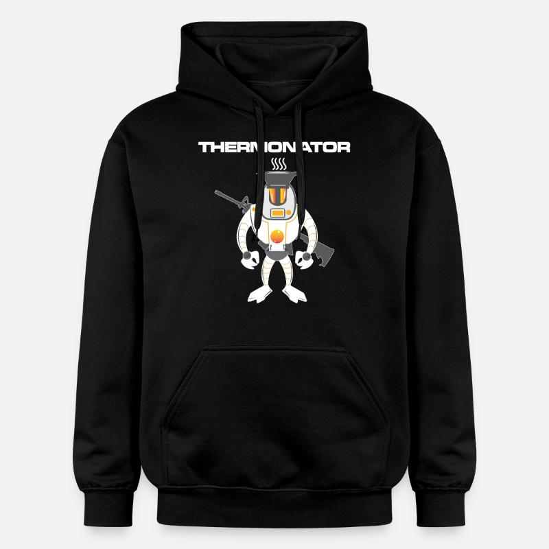 Thermonator Terminator Geschenkidee - Gildan Unisex Softstyle® Midweight Hoodie - Schwarz
