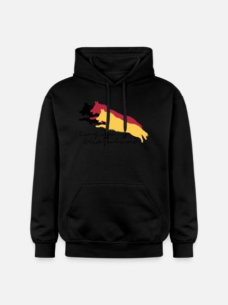 Langhaar schäferhund - Gildan Unisex Softstyle® Midweight Hoodie - Schwarz