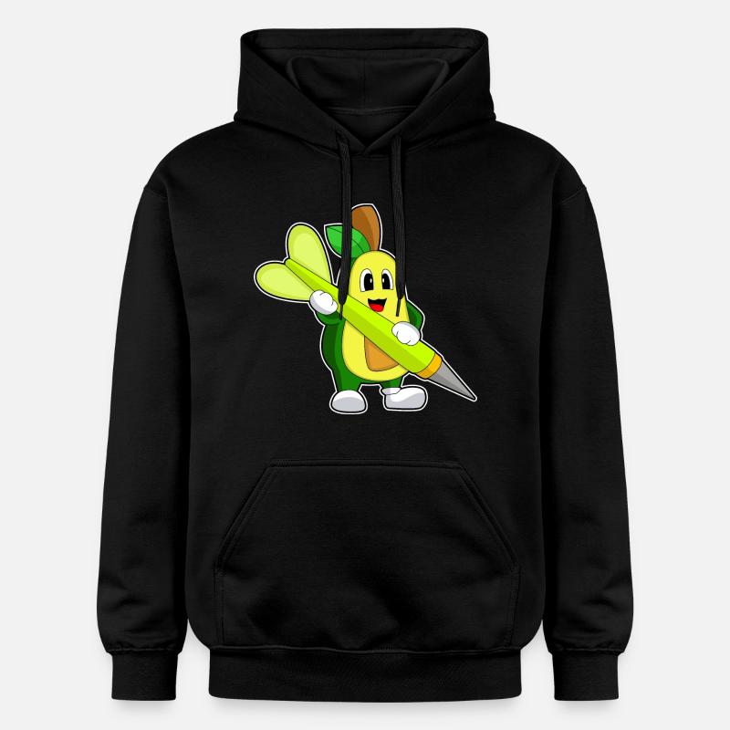 Dart à l’avocat - Sweat à capuche Softstyle® Gildan Unisexe - noir