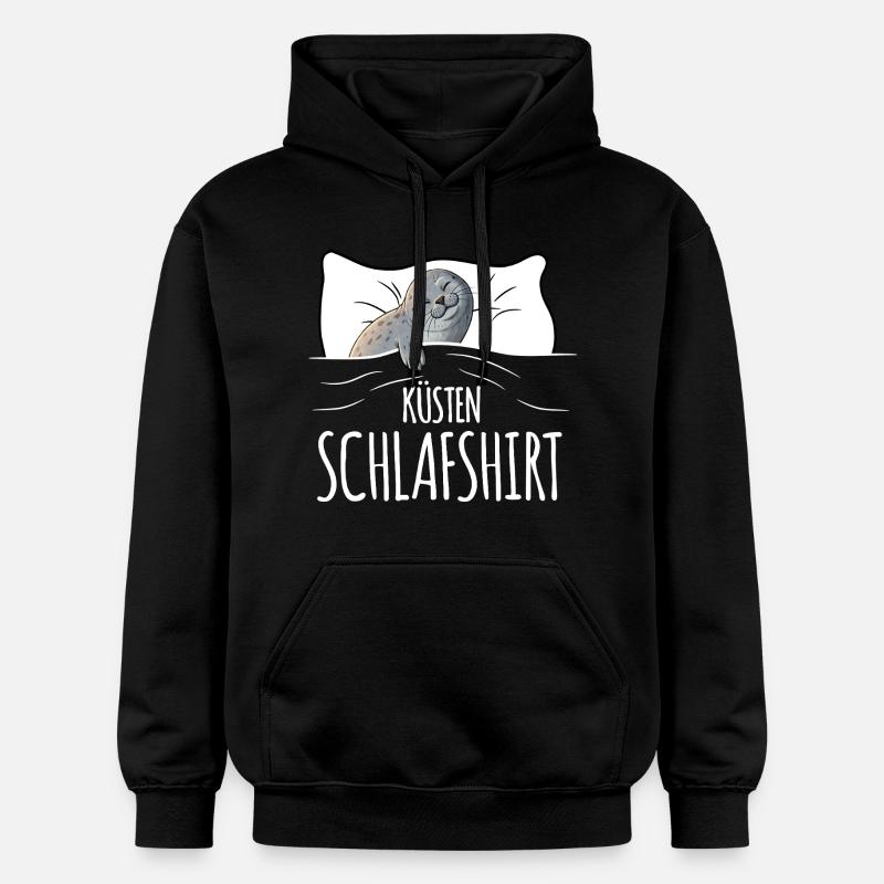Chemise de nuit côtière - Sweat à capuche Softstyle® Gildan Unisexe - noir