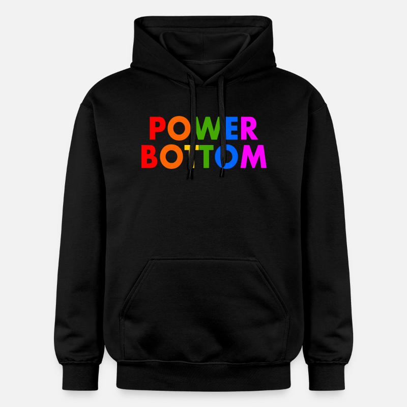 Power bottom - Sweat à capuche Softstyle® Gildan Unisexe - noir
