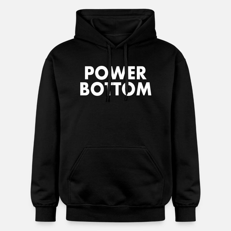 Power bottom - Sweat à capuche Softstyle® Gildan Unisexe - noir