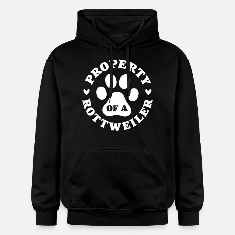 Propriété d’un Rottweiler - Sweat à capuche Softstyle® Gildan Unisexe - noir