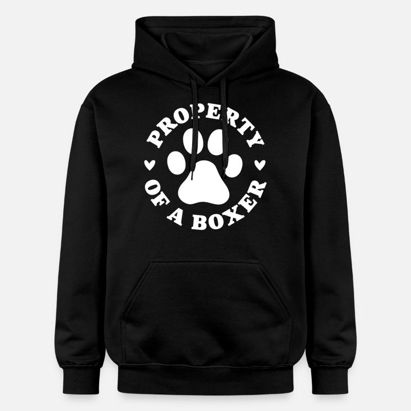 Propriété d’un Boxeur - Sweat à capuche Softstyle® Gildan Unisexe - noir