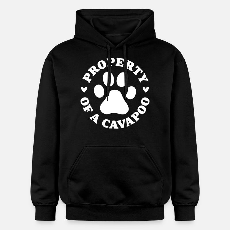 Propriété d’un Cavapoo - Sweat à capuche Softstyle® Gildan Unisexe - noir