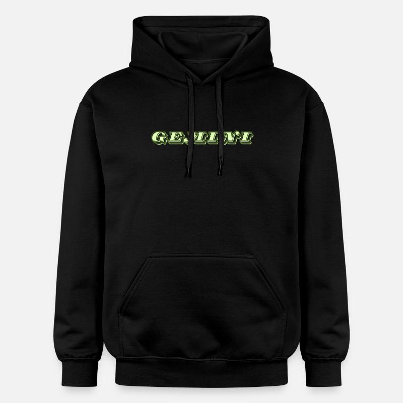 Logo "Gémeaux" - Sweat à capuche Softstyle® Gildan Unisexe - noir