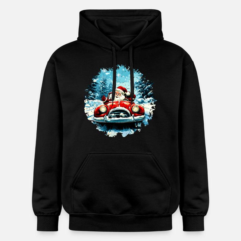 Chauffeurs Noël / Père Noël Chauffeurs - Sweat à capuche Softstyle® Gildan Unisexe - noir