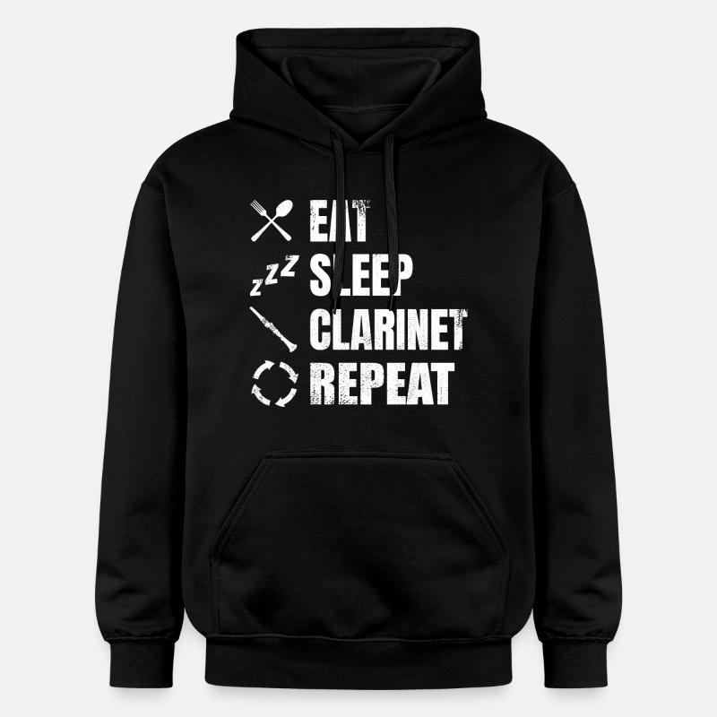 Klarinette Routine - Gildan Unisex Softstyle® Midweight Hoodie - Schwarz