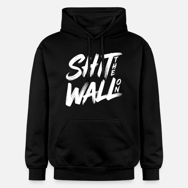 Arrête le mur - Sweat à capuche Softstyle® Gildan Unisexe - noir