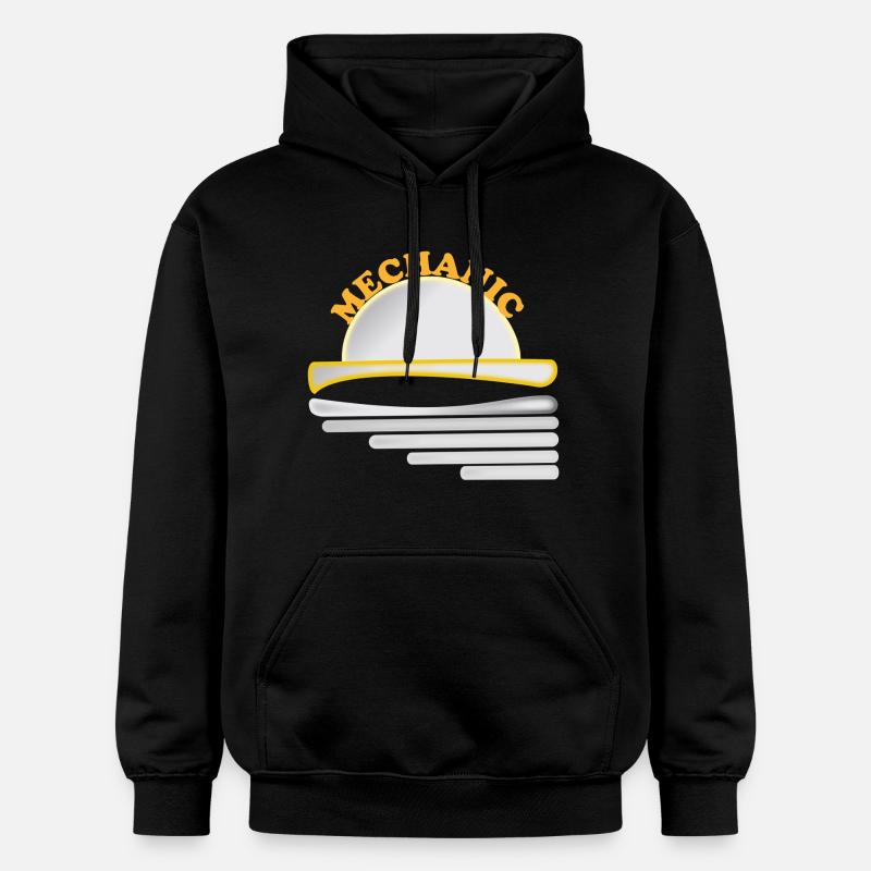 Graphisme mécanique - Sweat à capuche Softstyle® Gildan Unisexe - noir