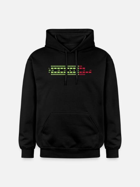 Equalizer dreifarbig EQ Musik Anlage Techno Club S - Gildan Softstyle® Midweight unisex-hoodie - sort