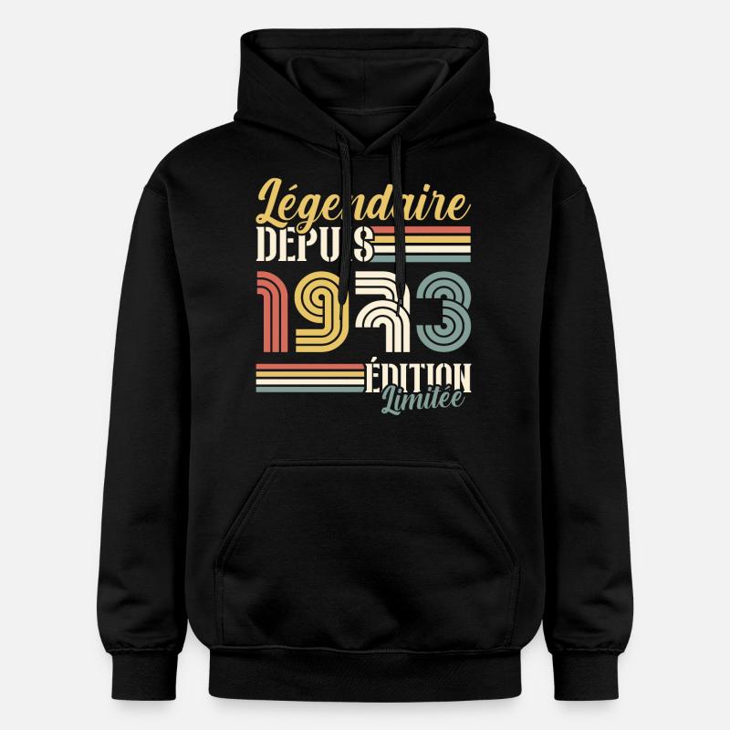 Légendaire Depuis 1973 - Sweat à capuche Softstyle® Gildan Unisexe - noir