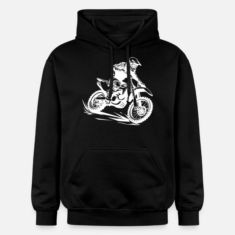 Sport de motocross - Sweat à capuche Softstyle® Gildan Unisexe - noir