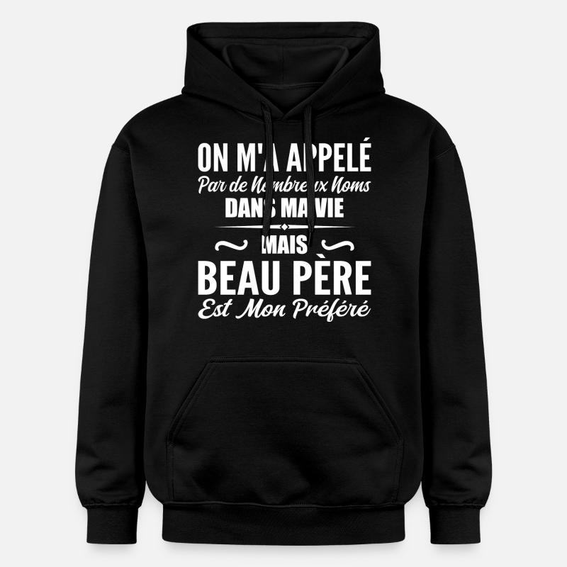 Appelé mais beau-père, cadeau beau-papa - Sweat à capuche Softstyle® Gildan Unisexe - noir