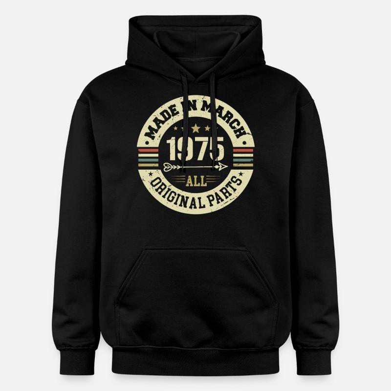 Légendaire depuis mars 1975 - Sweat à capuche Softstyle® Gildan Unisexe - noir