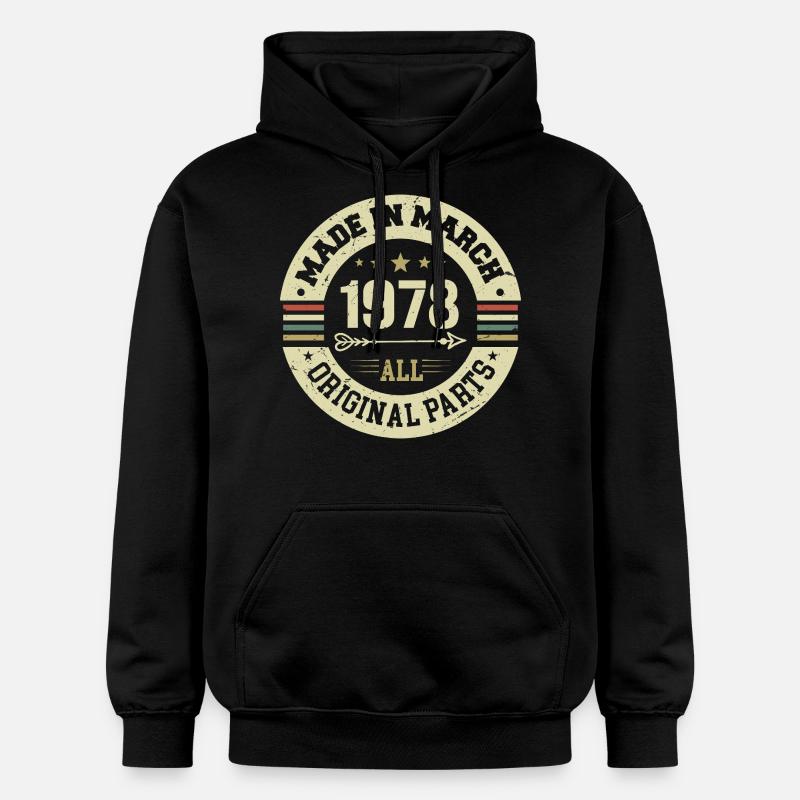 Légendaire depuis mars 1978 - Sweat à capuche Softstyle® Gildan Unisexe - noir