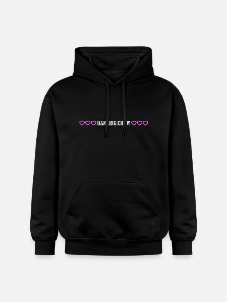 Dancing Crew Hearts - Gildan Unisex Softstyle® Midweight Hoodie - black