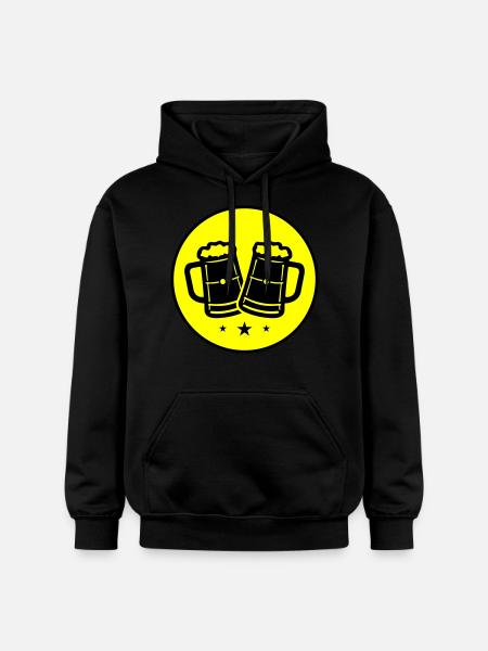 Beer Mug Beer Icon - Gildan Unisex Softstyle® Midweight Hoodie - black