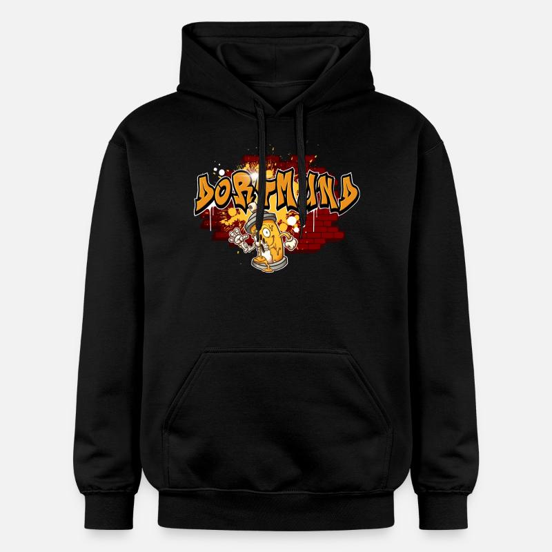 Dortmund Graffiti - Sweat à capuche Softstyle® Gildan Unisexe - noir
