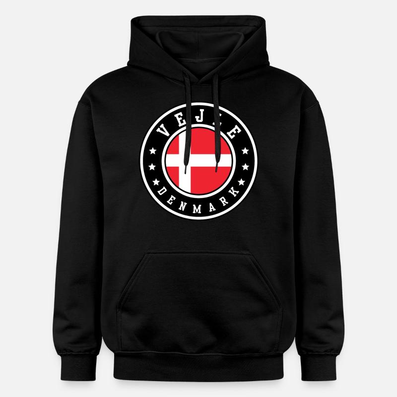 Vejle, Danemark - Sweat à capuche Softstyle® Gildan Unisexe - noir
