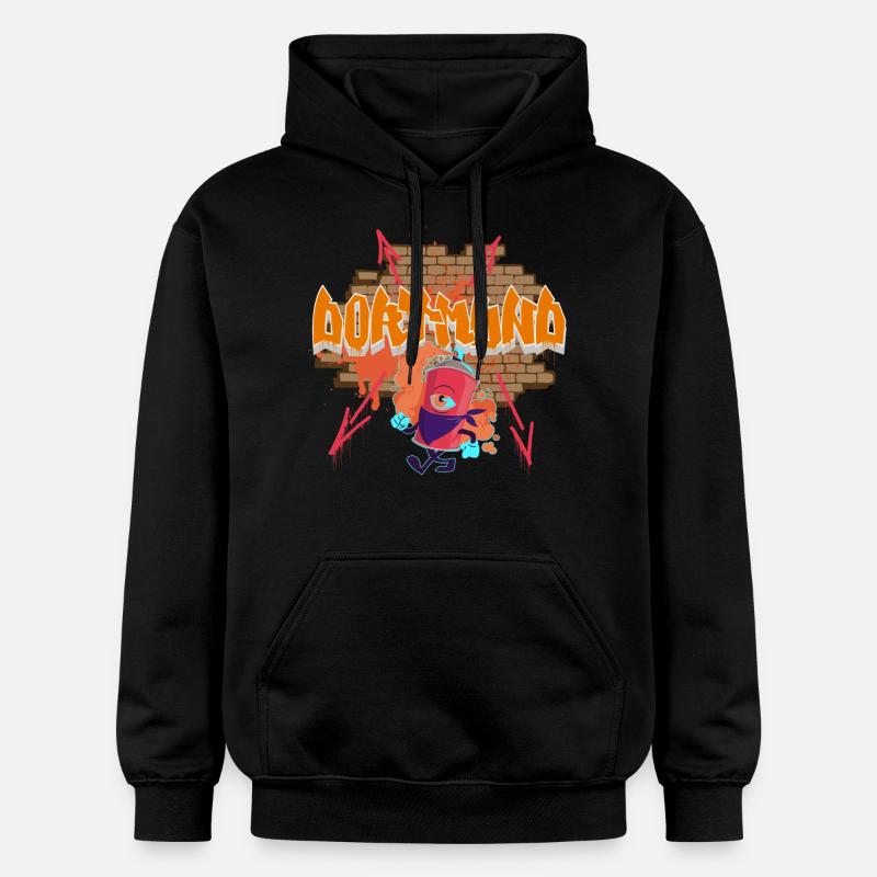 Dortmund Graffiti - Sweat à capuche Softstyle® Gildan Unisexe - noir