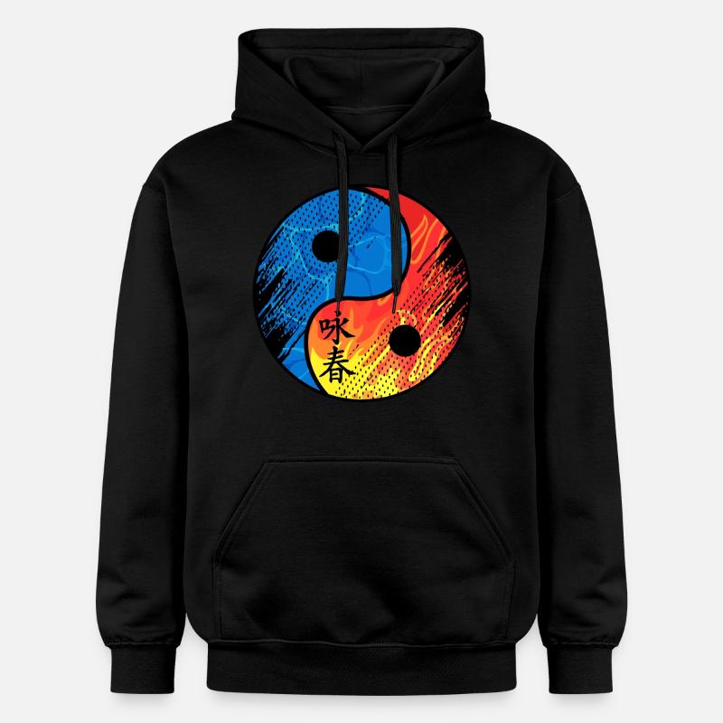 Wing Chun - Sweat à capuche Softstyle® Gildan Unisexe - noir