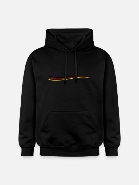 Deutschland Linie - Gildan Unisex Softstyle® Midweight Hoodie - Schwarz