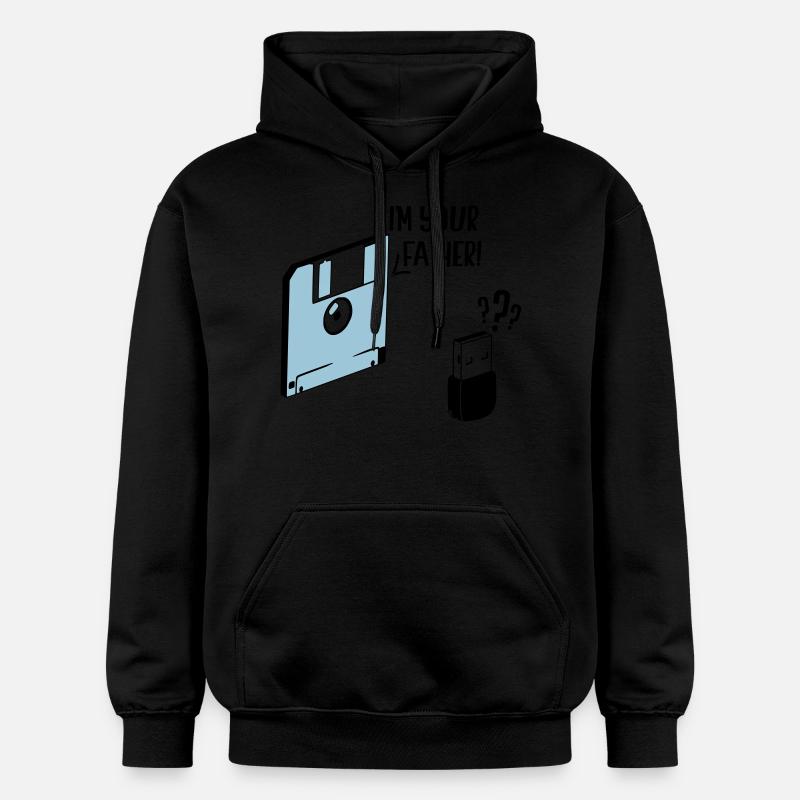 Ich bin dein Vater - Gildan Unisex Softstyle® Midweight Hoodie - Schwarz