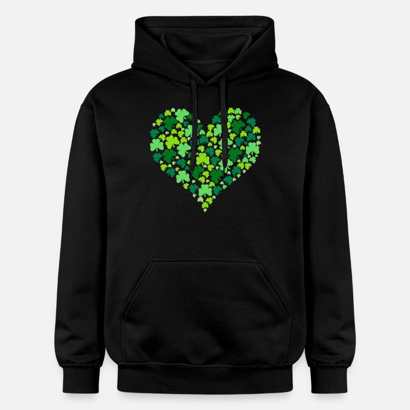 Trèfle d’Irlande - Sweat à capuche Softstyle® Gildan Unisexe - noir