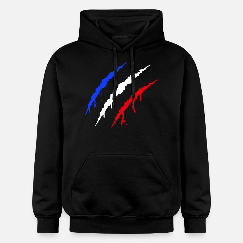 krallen frankreich - Gildan Unisex Softstyle® Midweight Hoodie - Schwarz