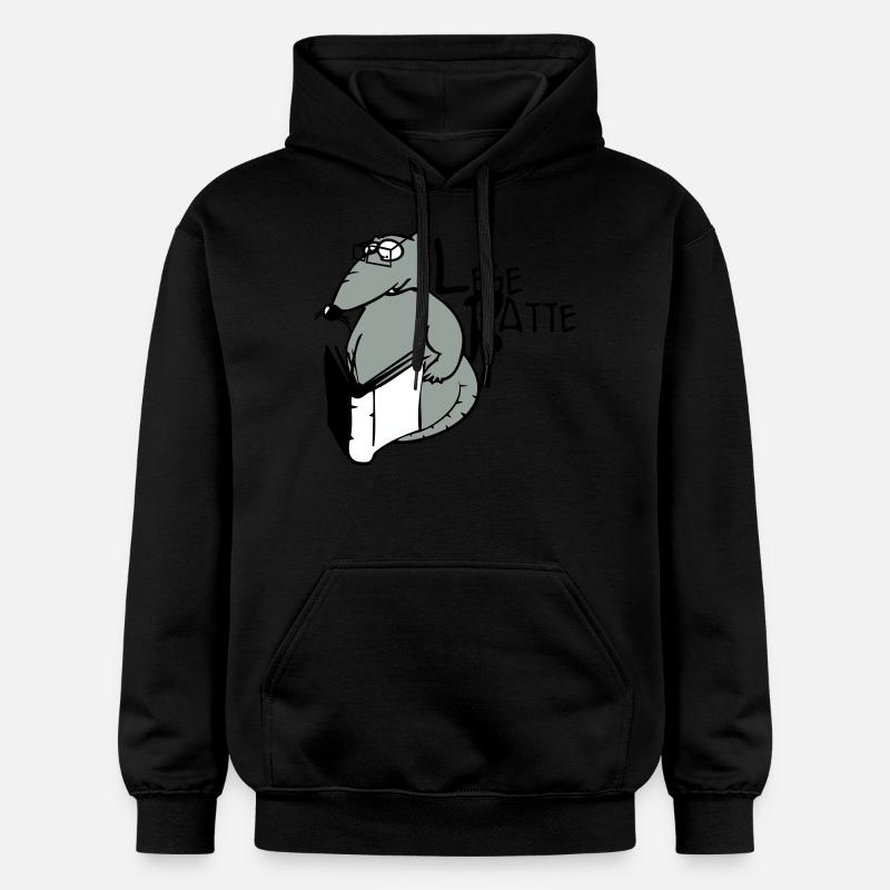 rat de bibliothèque - Sweat à capuche Softstyle® Gildan Unisexe - noir