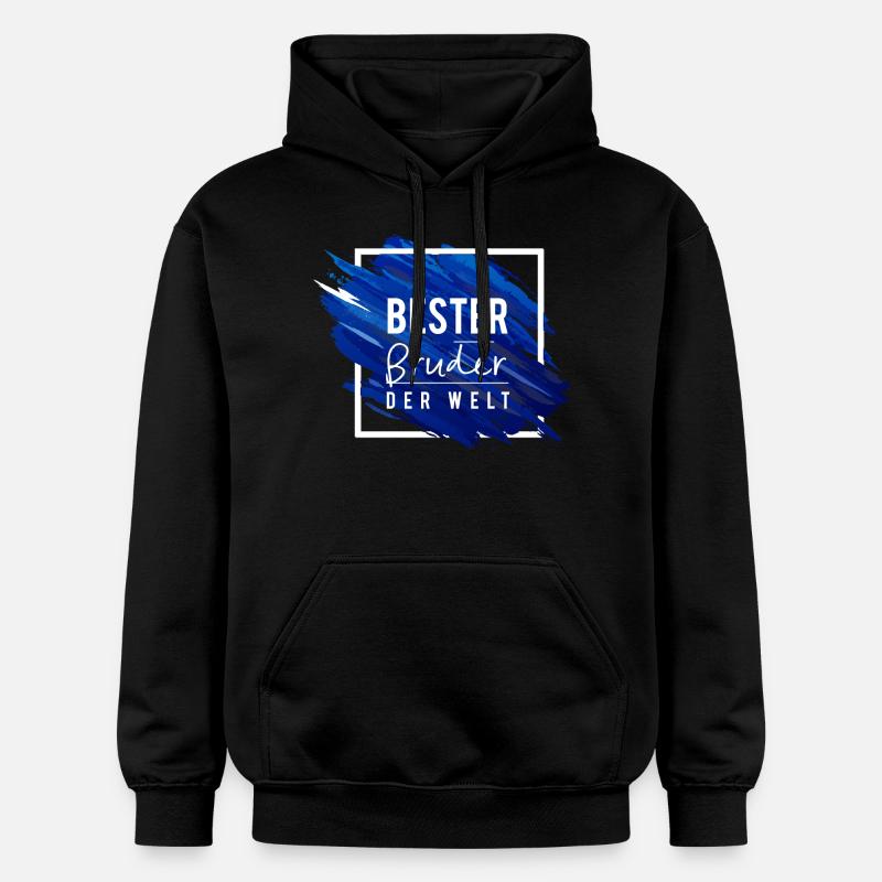 Bester Bruder der Welt 2 - Gildan Unisex Softstyle® Midweight Hoodie - Schwarz