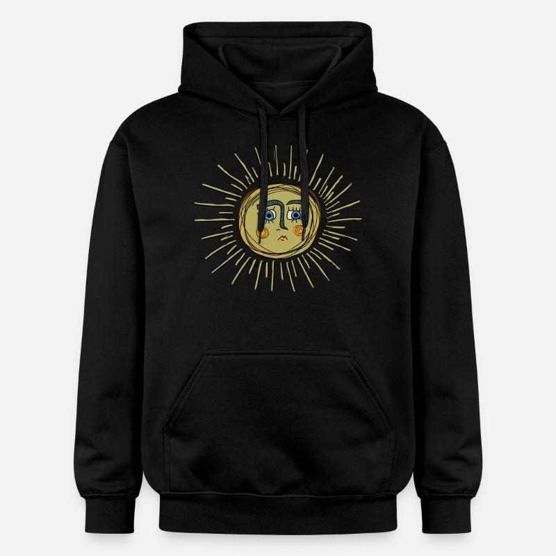 Soleil triste - Sweat à capuche Softstyle® Gildan Unisexe - noir