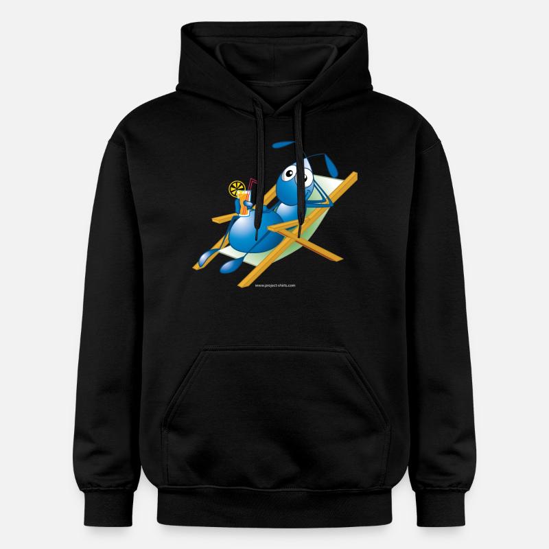 Ant in a deck chair - Sweat à capuche Softstyle® Gildan Unisexe - noir
