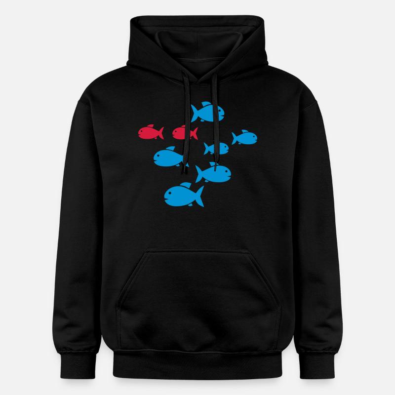 Poissons - Sweat à capuche Softstyle® Gildan Unisexe - noir