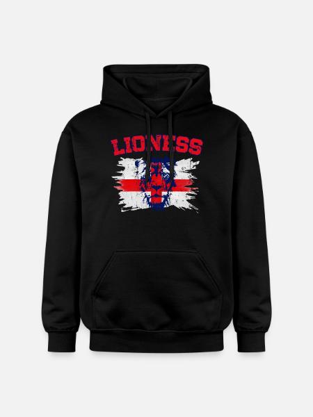 England Football Women’s Champions Lionesses 2022 - Gildan Unisex Softstyle® Midweight Hoodie - black