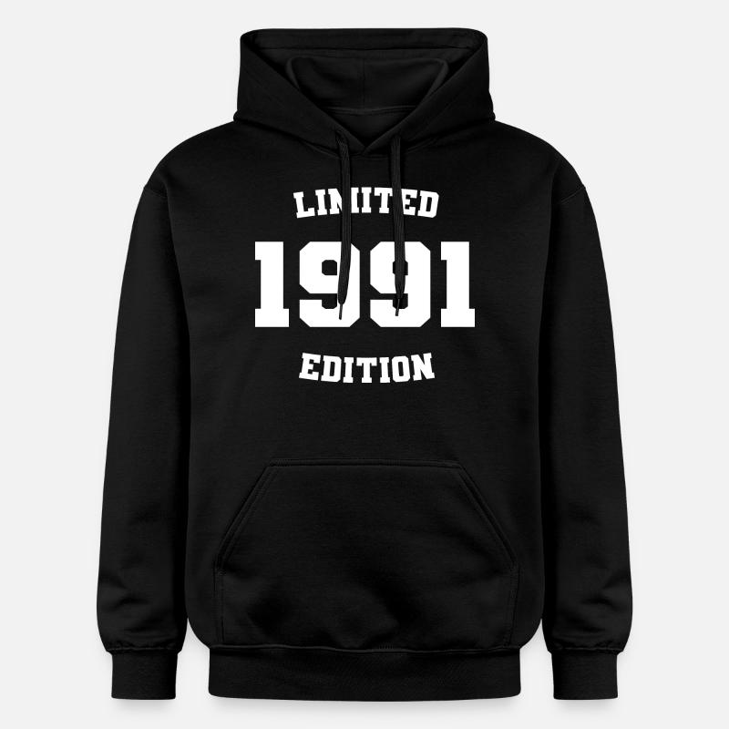 Édition limitée 1991 - Sweat à capuche Softstyle® Gildan Unisexe - noir