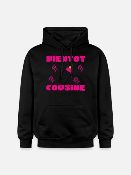 SOON TO BE A COUSIN - Gildan Unisex Softstyle® Midweight Hoodie - black