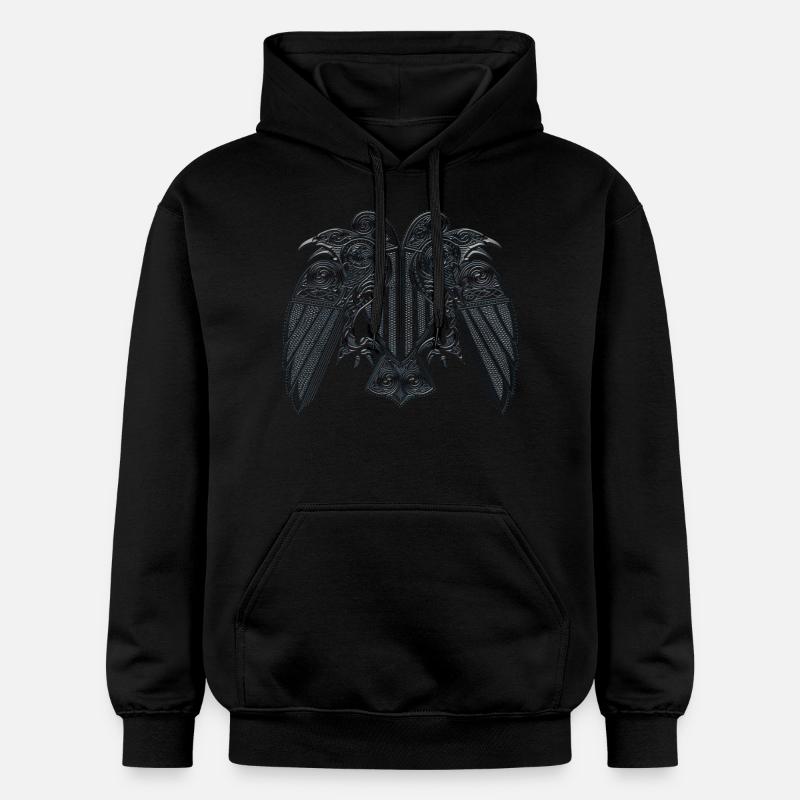 Hugin Munin - Sweat à capuche Softstyle® Gildan Unisexe - noir